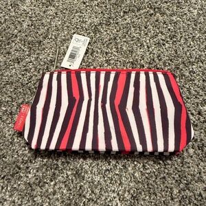 Clinique makeup new stripe makeup storage bag